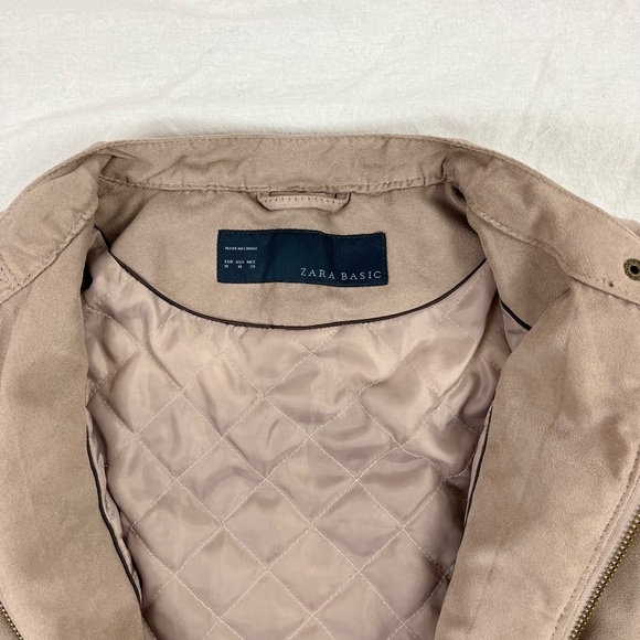 Zara Faux Suede Bomber | Medium - Picture 3 of 5